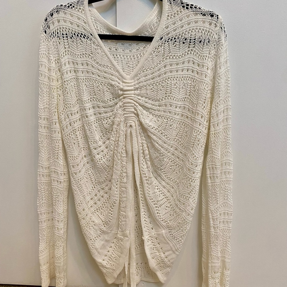 White Cover Up Sweater
